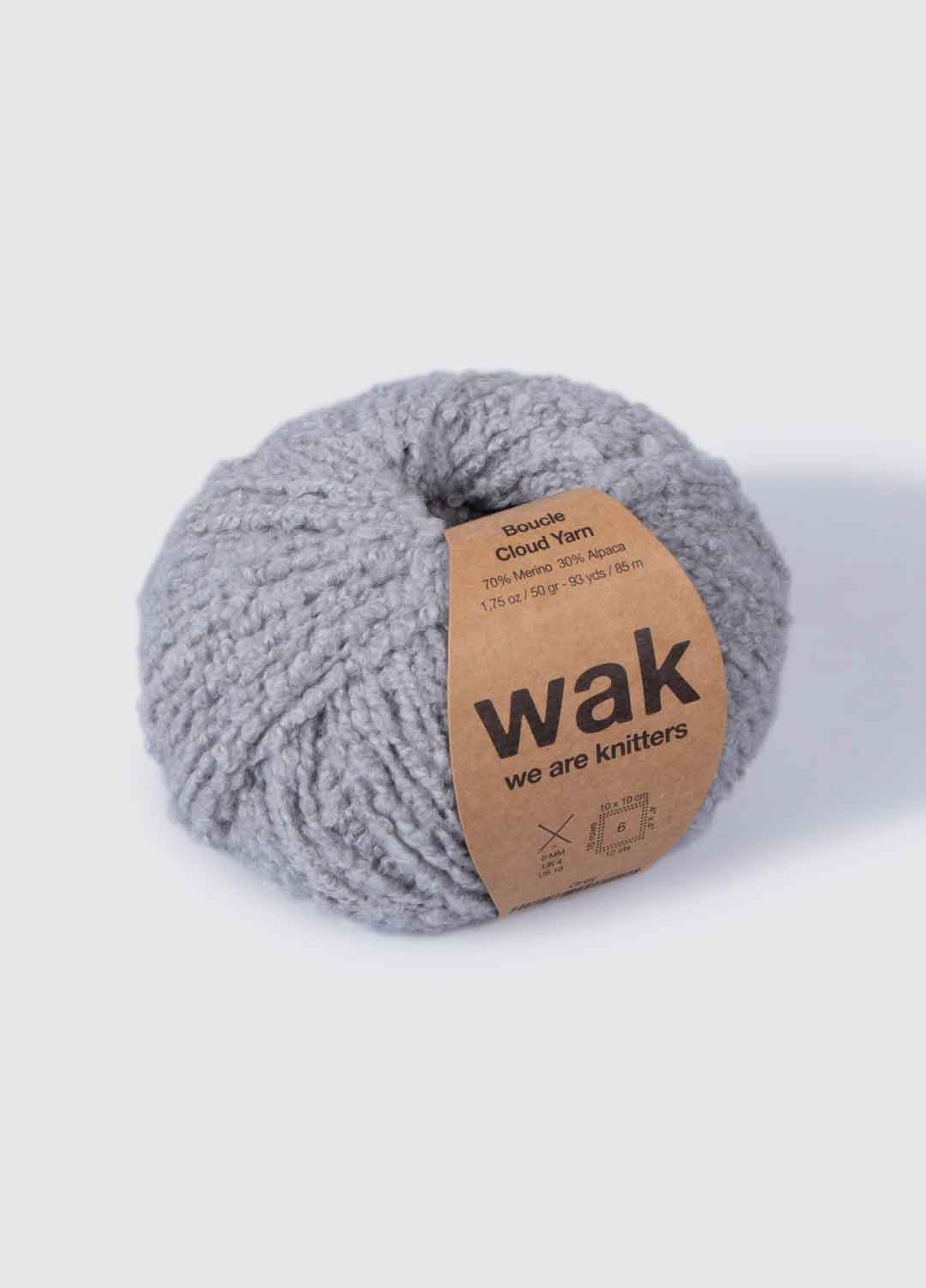 The Boucle Cloud Yarn Grey